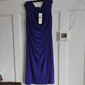 Ralph Lauren Royal Blue Midi Dress